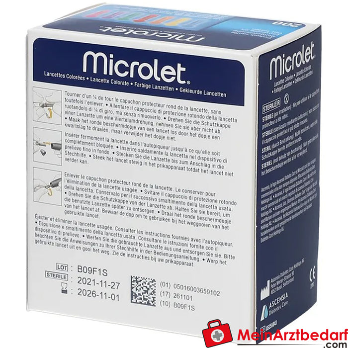 Lancetas Microlet®, 200 uds.