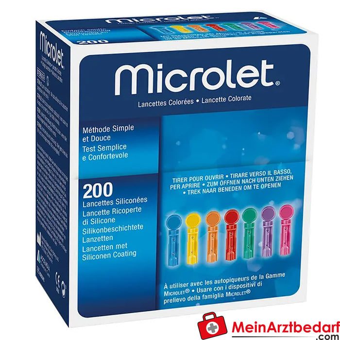 Microlet® Lancetten, 200 stuks.