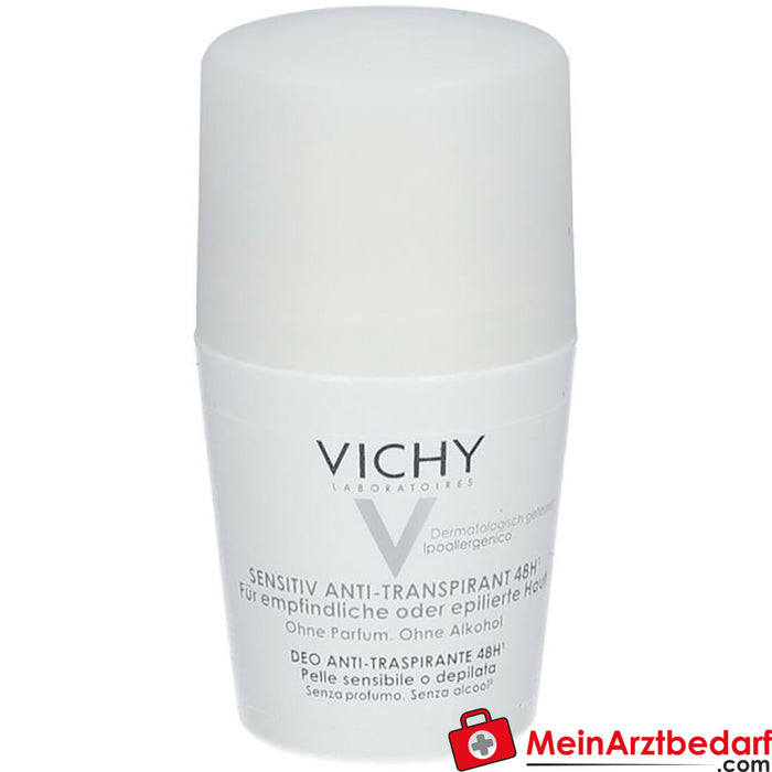Déodorant Sensitive VICHY Anti-transpirant 48h roll-on, 50ml