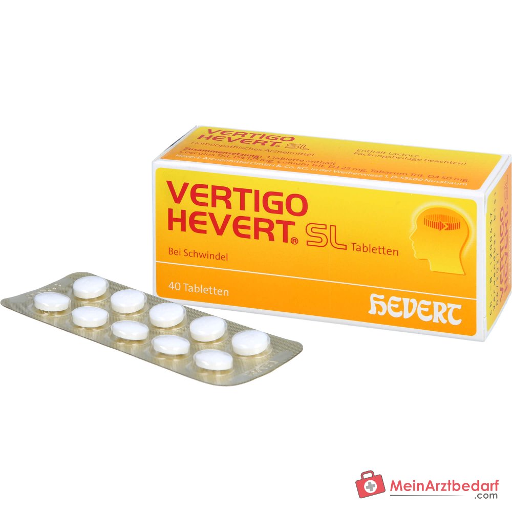 Hevert Vertigo SL Tabletten, 40 st.