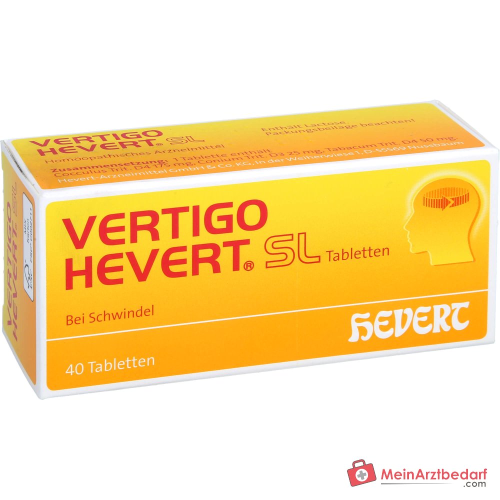 Hevert Vertigo SL Tabletten, 40 st.
