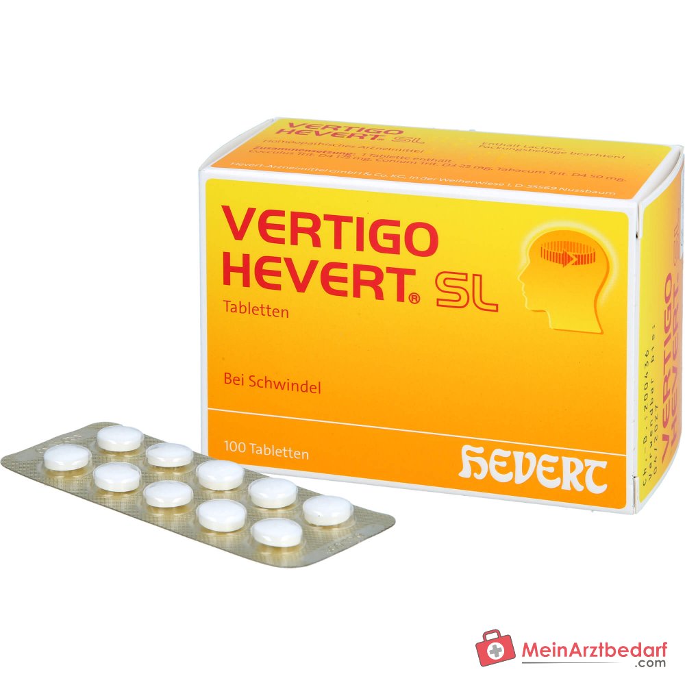 Hevert Vertige SL Comprimés, 100 pcs.
