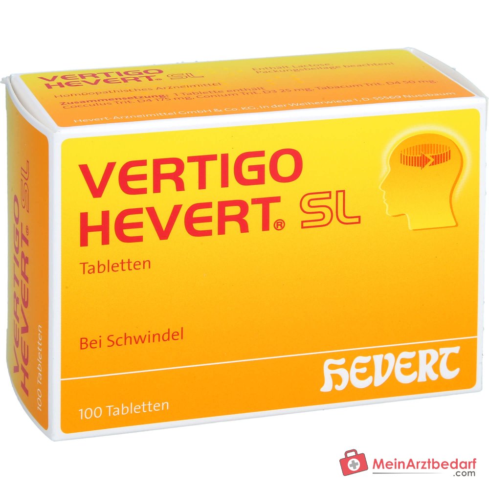 Hevert Vertigo SL Tabletten, 100 stuks.