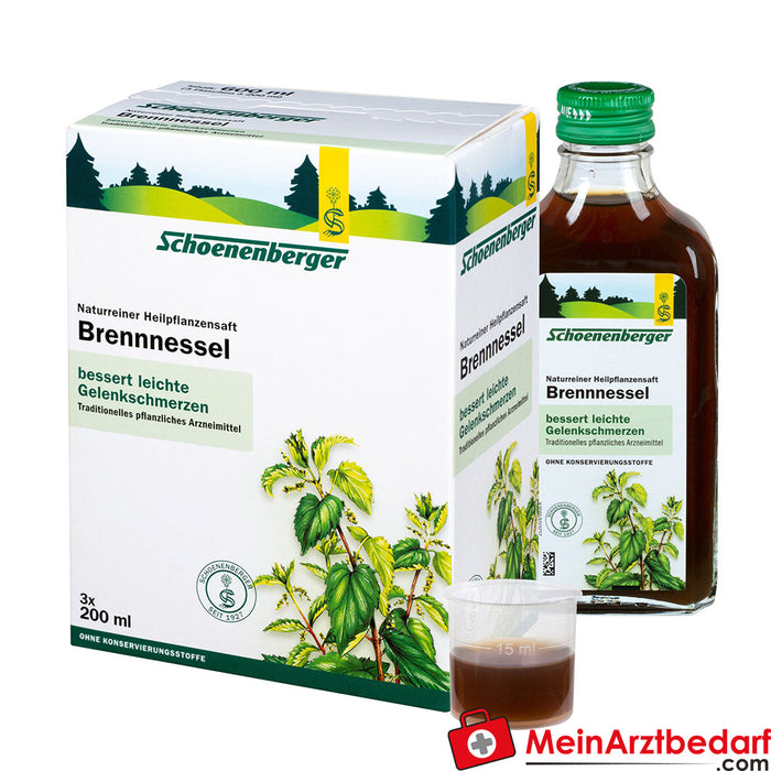 Schoenenberger® zumo puro natural de plantas medicinales de ortiga
