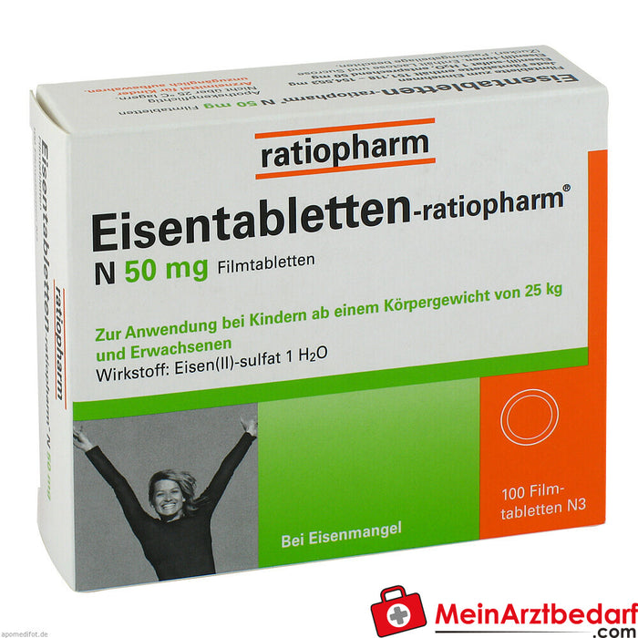 Demir tabletleri-ratiopharm N 50mg