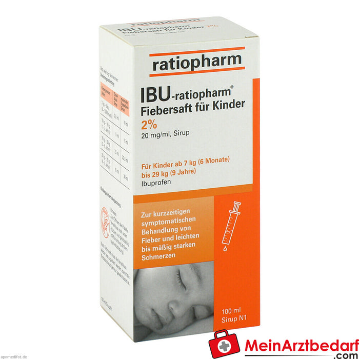 IBU-ratiopharm jus fébrifuge pour enfants 20mg/ml
