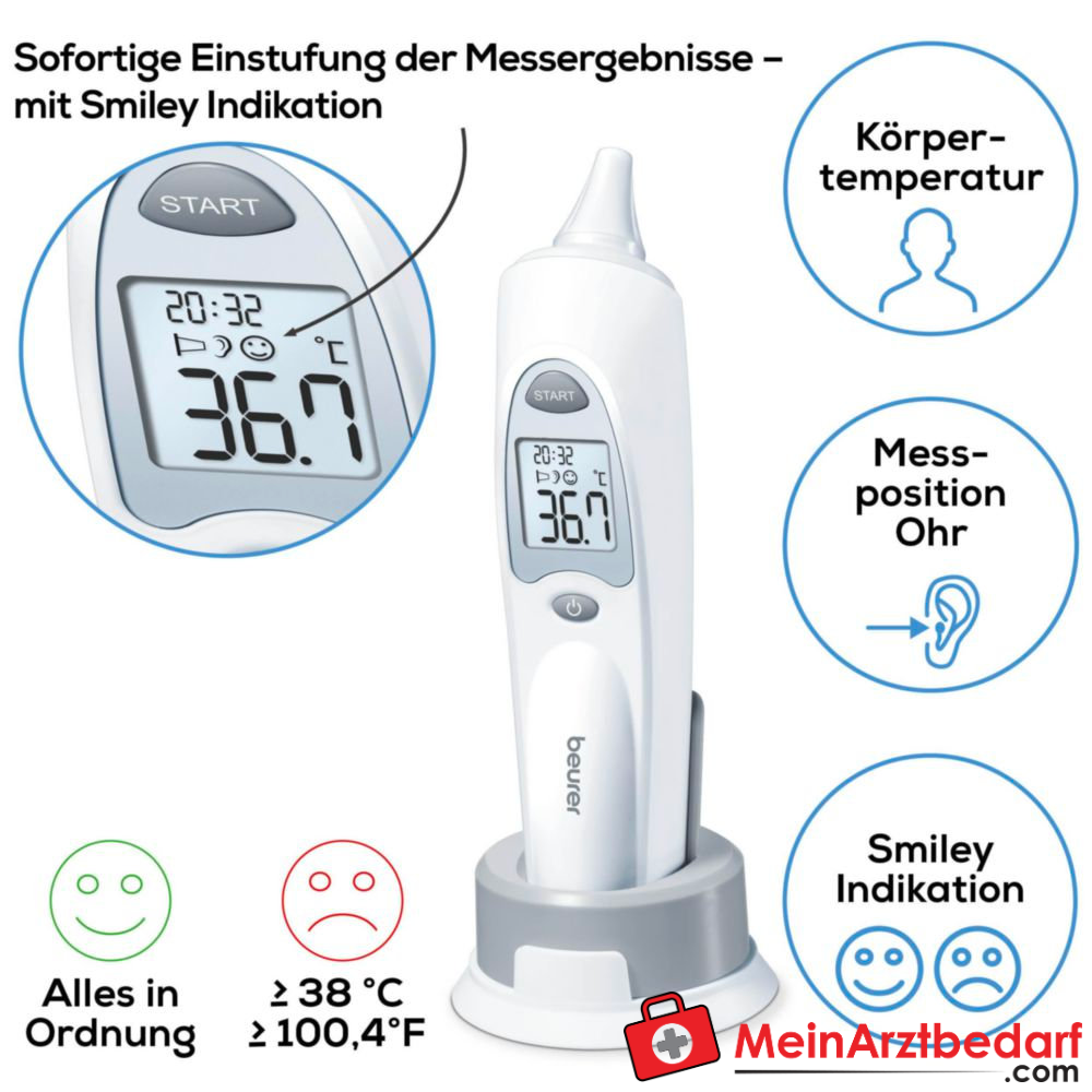 Beurer FT 58 Infrarot-Ohrthermometer.