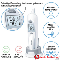 Beurer FT 58 Infrarot-Ohrthermometer.
