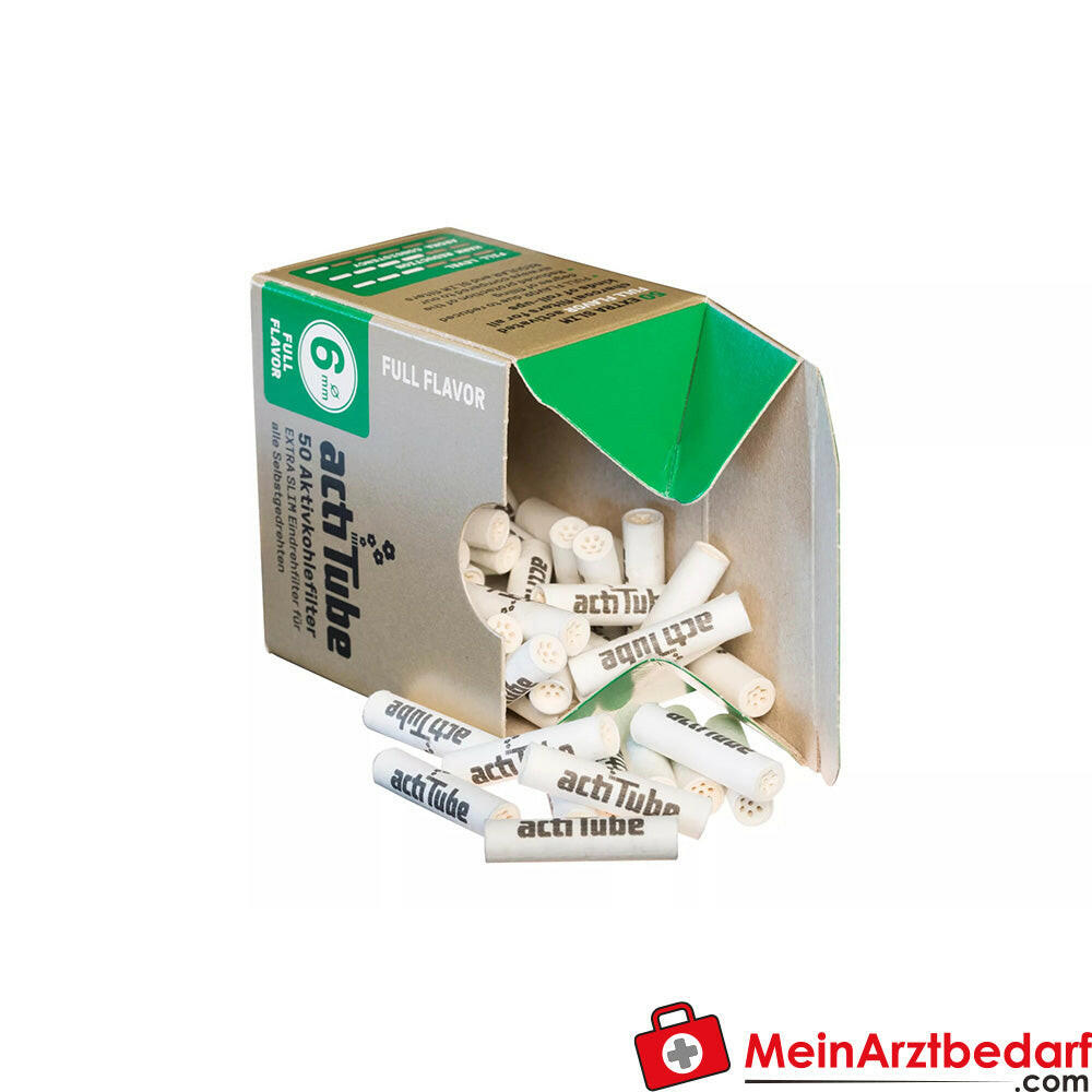 ActiTube Slim Aktivkohlefilter, 50 Stück.