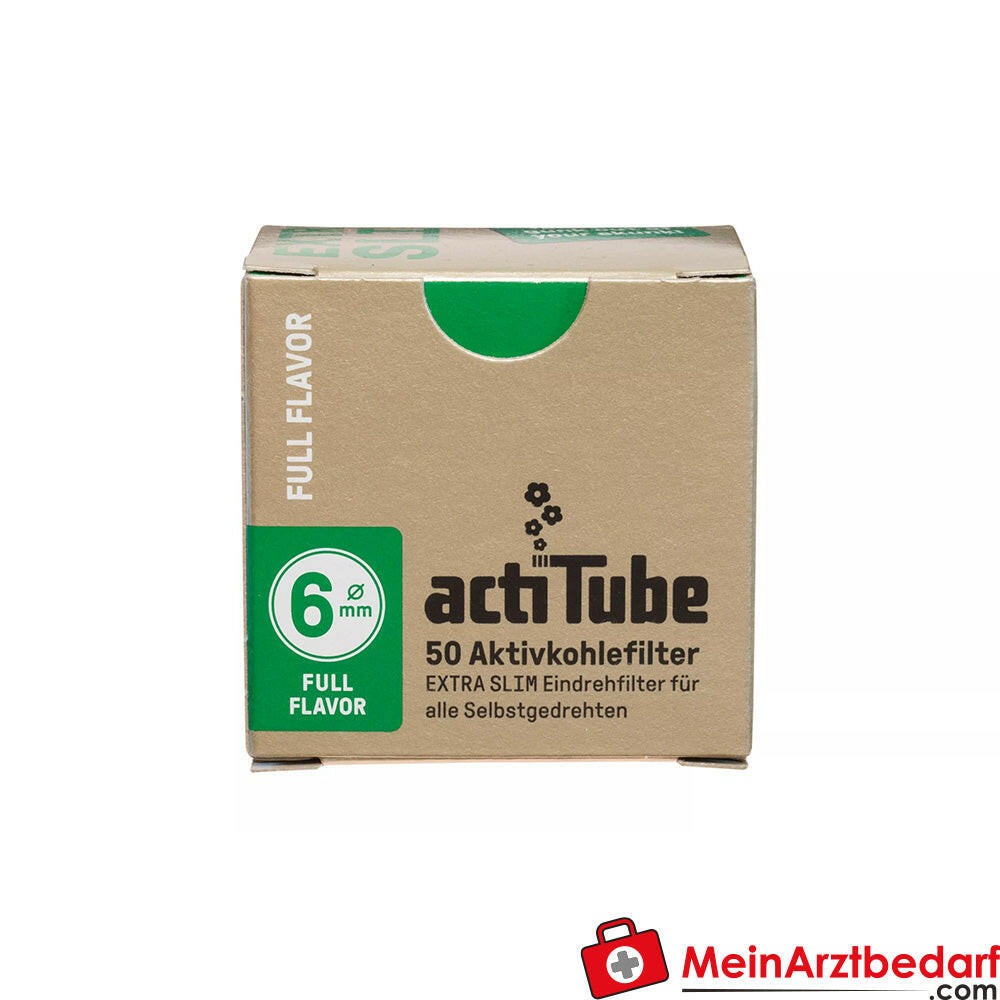 ActiTube Slim Aktivkohlefilter, 50 Stück.