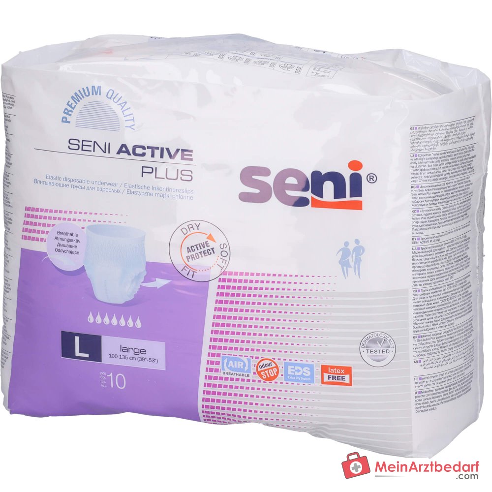 Seni Active Plus incontinentieslip maat L absorptie 7/7 10 stuks