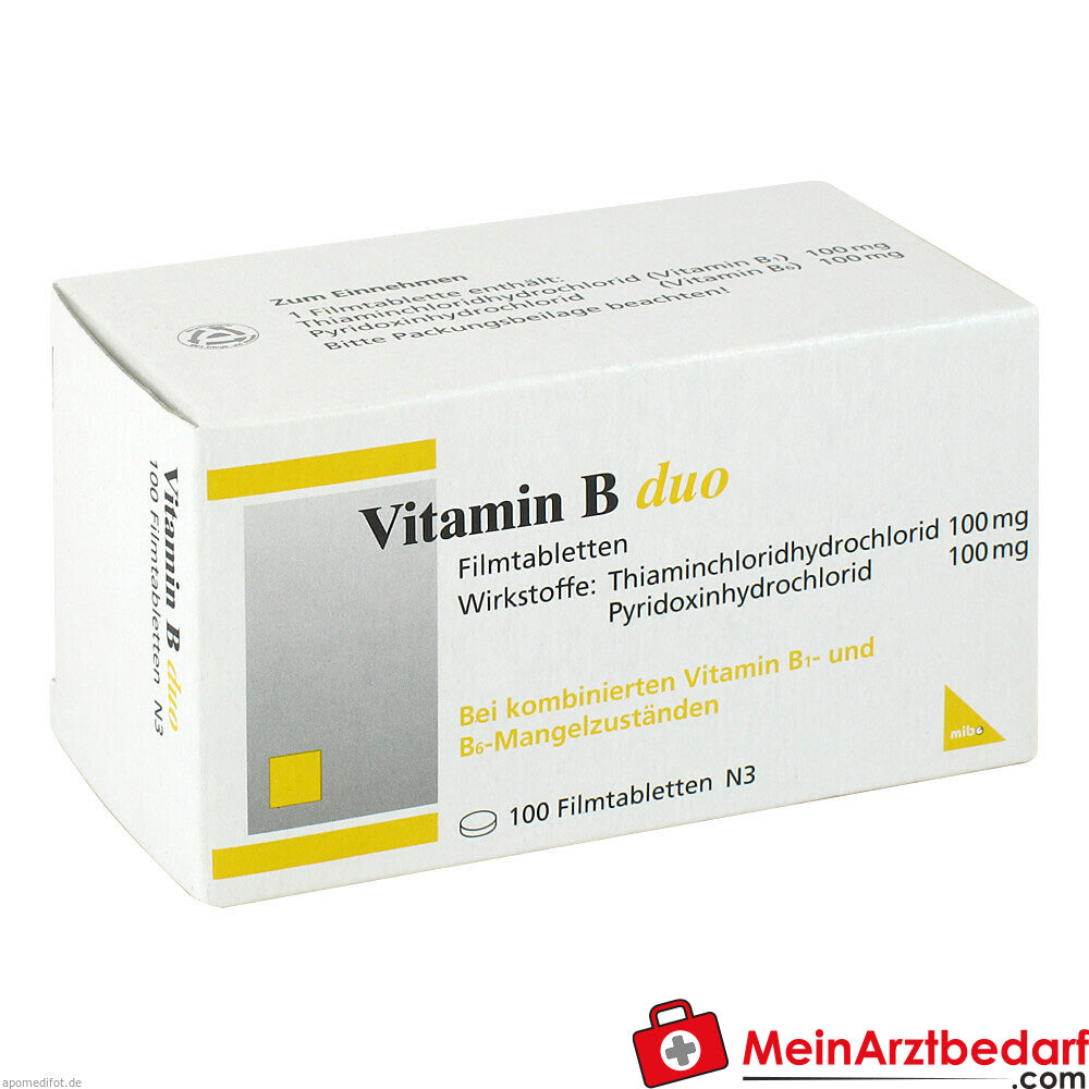 Vitamin B duo 100mg/100mg.