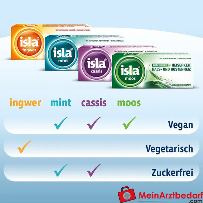 isla® pastillas de jengibre, 30 uds.