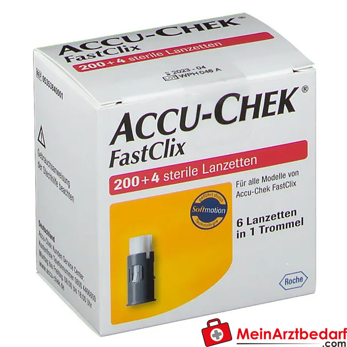 Lancetas ACCU-CHEK® FastClix, 204 unidades.