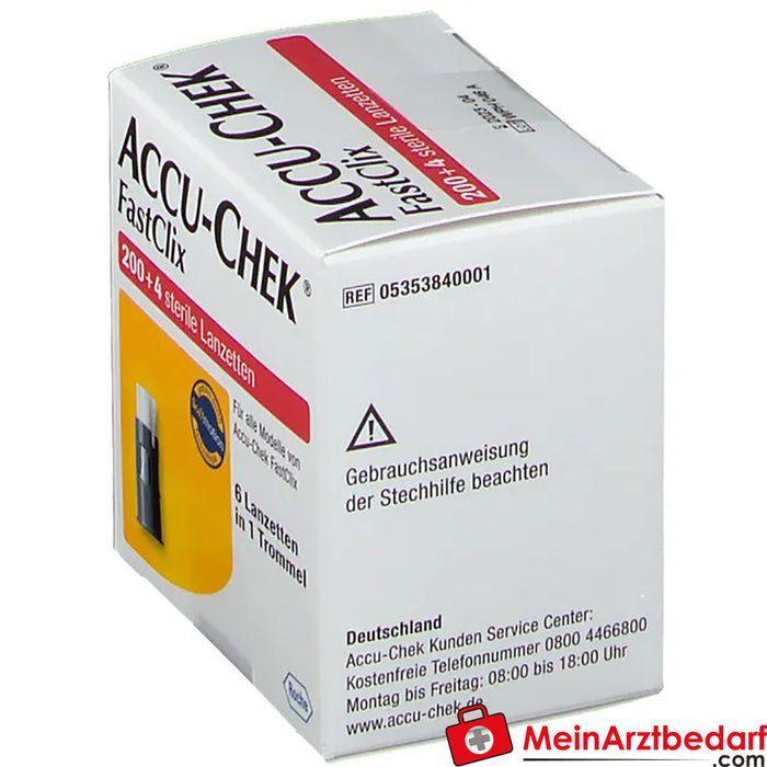 Lancetas ACCU-CHEK® FastClix, 204 uds.