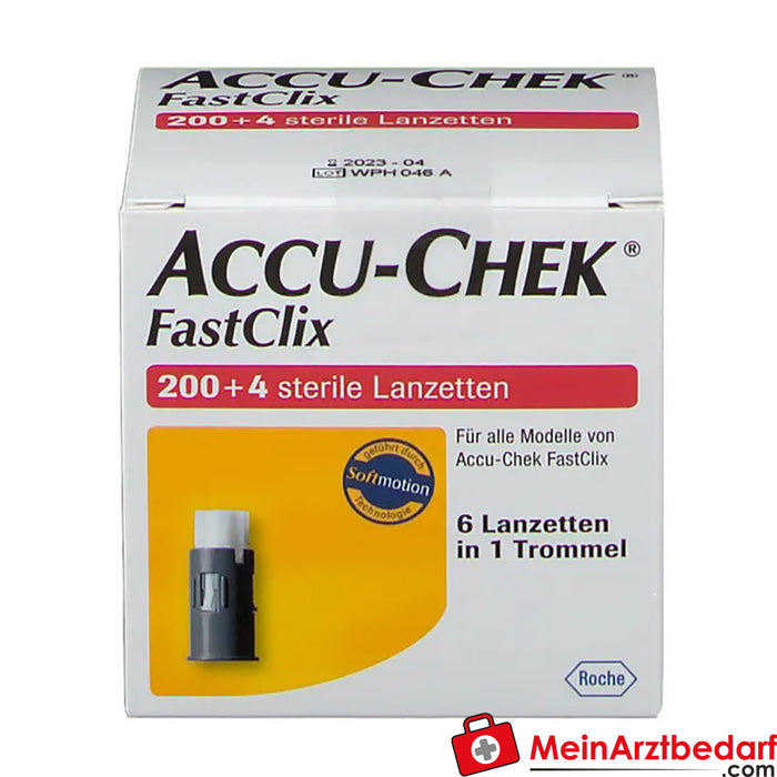 ACCU-CHEK® FastClix lancets，204 件。