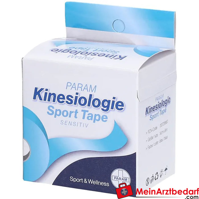 PARAM Kinesiology Sport Tape 5 cm x 5 m niebieska