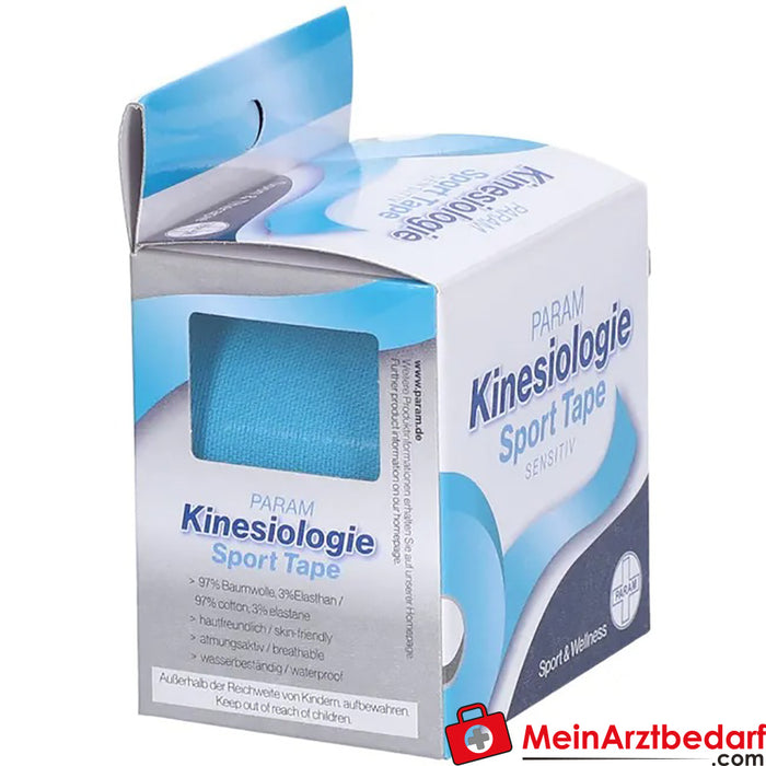 PARAM Kinesiology Sport Tape 5 cm x 5 m azul, 1 unid.