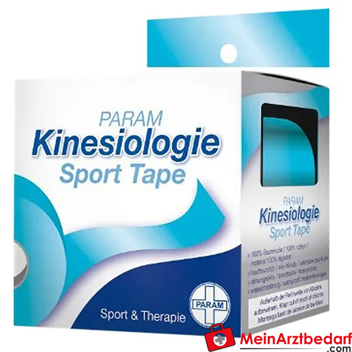 PARAM kinesiologie sport tape 5 cm x 5 m blauw