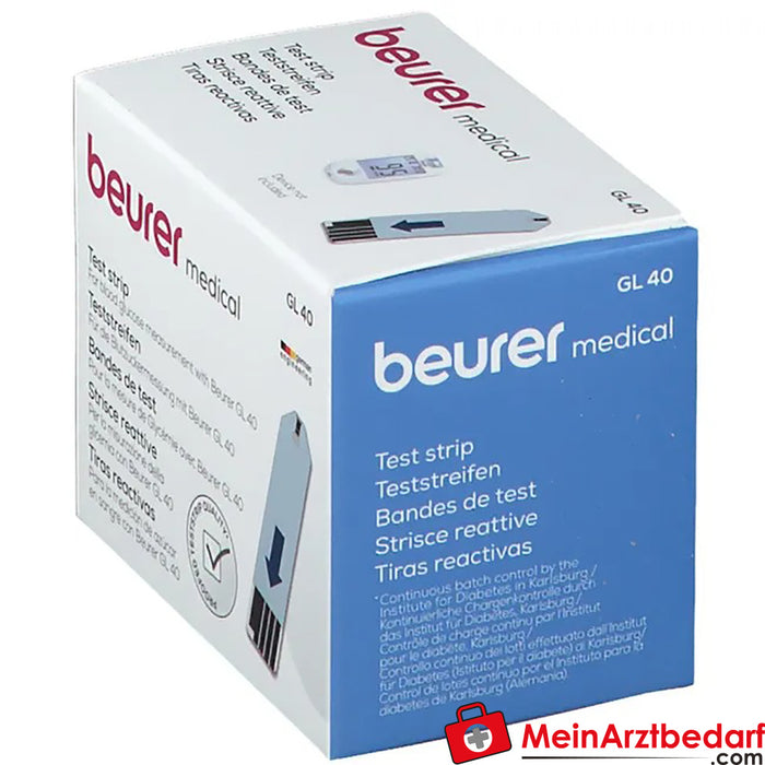 beurer Tiras-teste de glucose no sangue GL40, 50 unid.