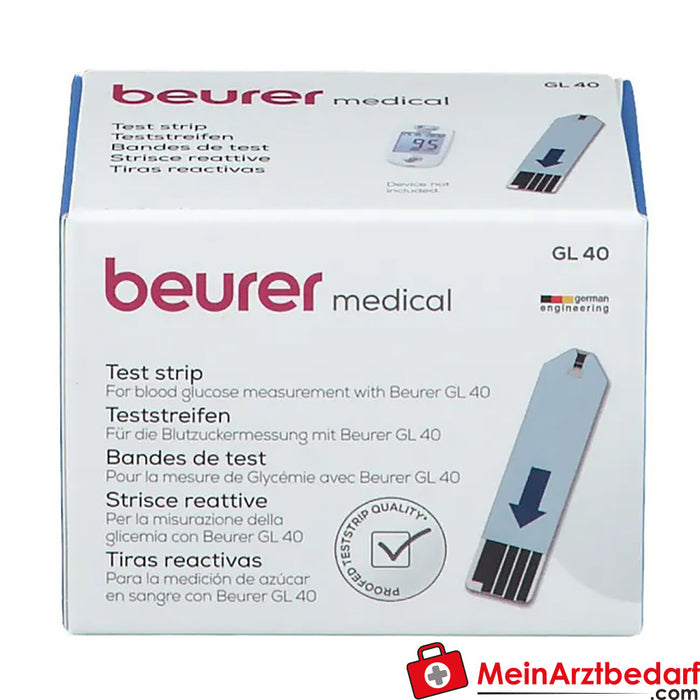 beurer 血糖试纸 GL40，50 片。