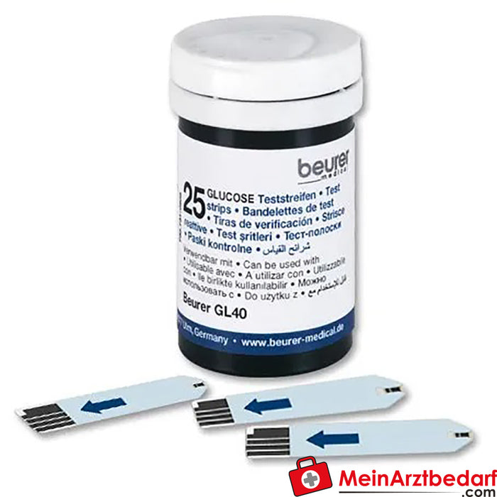 beurer Bloedglucoseteststrips GL40, 50 stuks.