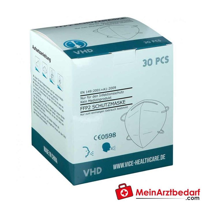 FFP2 maschera nera, 30 pezzi