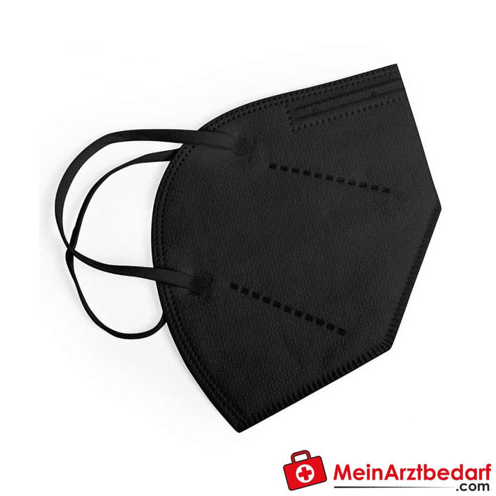 FFP2 maschera nera, 30 pezzi