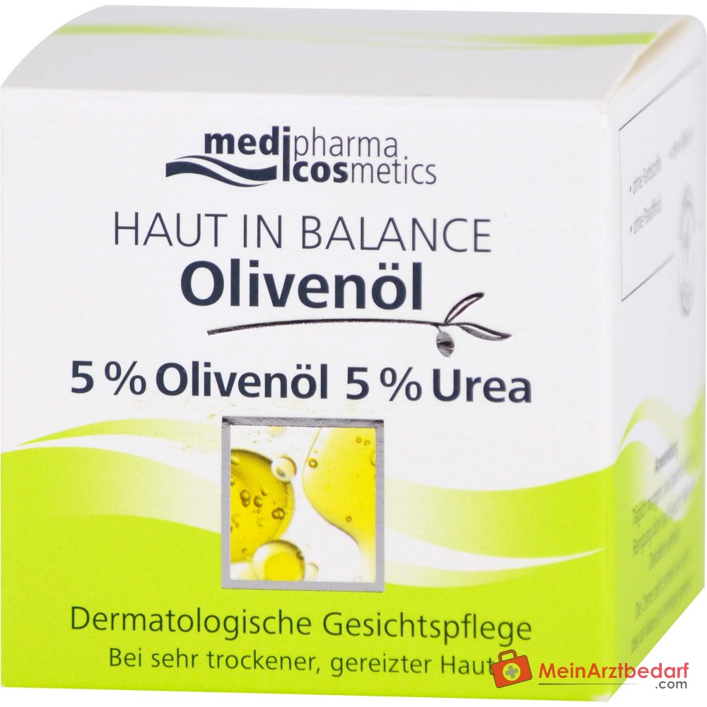 medipharma cosmetics Piel en Equilibrio Crema Facial Dermatológica con Aceite de Oliva, 50 ml