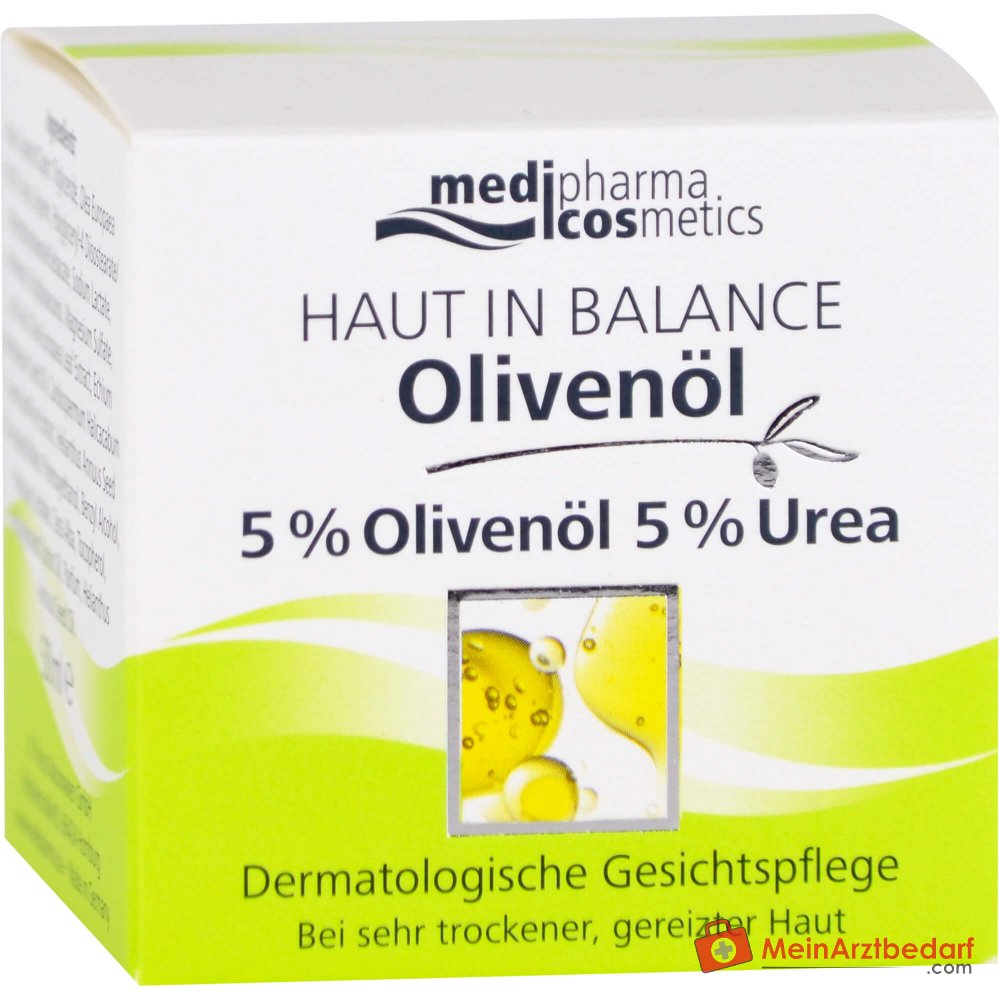 medipharma cosmetics Piel en Equilibrio Crema Facial Dermatológica con Aceite de Oliva, 50 ml
