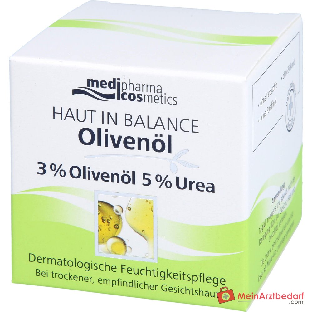 Crema hidratante medipharma cosmetics Haut in Balance con aceite de oliva, 50 ml