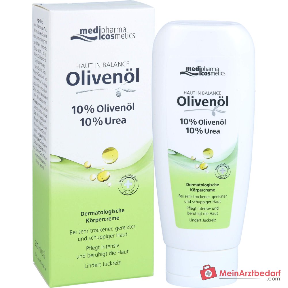 medipharma cosmetics Haut in Balance Olivenöl Dermatologische Körpercreme, 200 ml