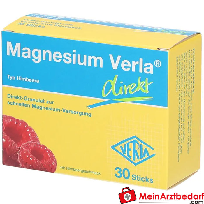 Magnesium Verla® Direct Framboos, 30 Capsules