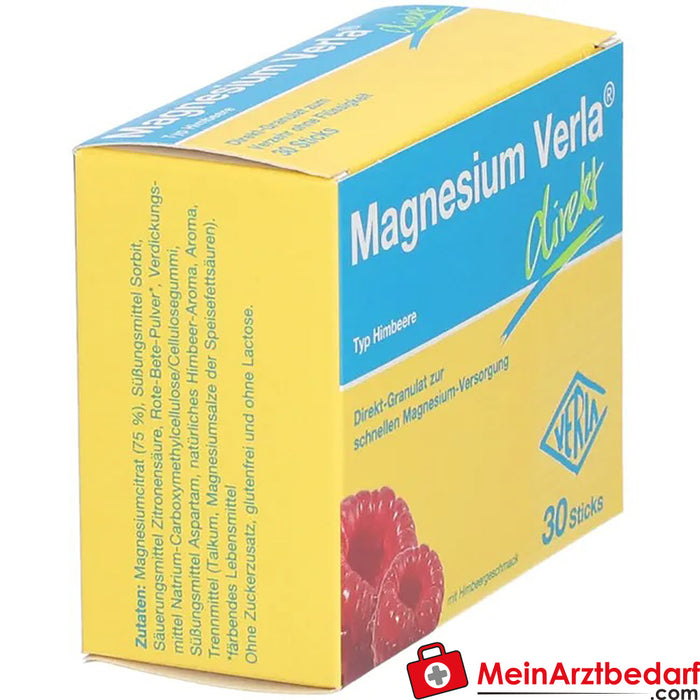 Magnésio Verla® Direct Raspberry, 30 Cápsulas