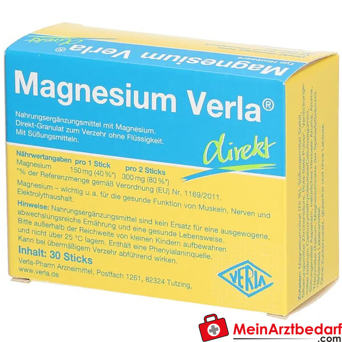 Magnesium Verla® Direct Raspberry, 30 kapsułek