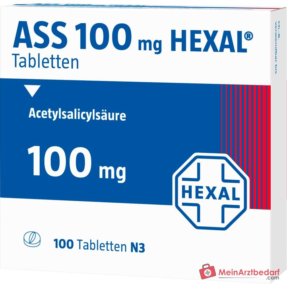 Hexal ASS 100 mg Filmtabletten, 100 St