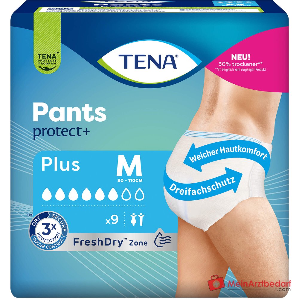 TENA Pants Plus M ConfioFit Einweghosen, 56 St. (4x14 St.)