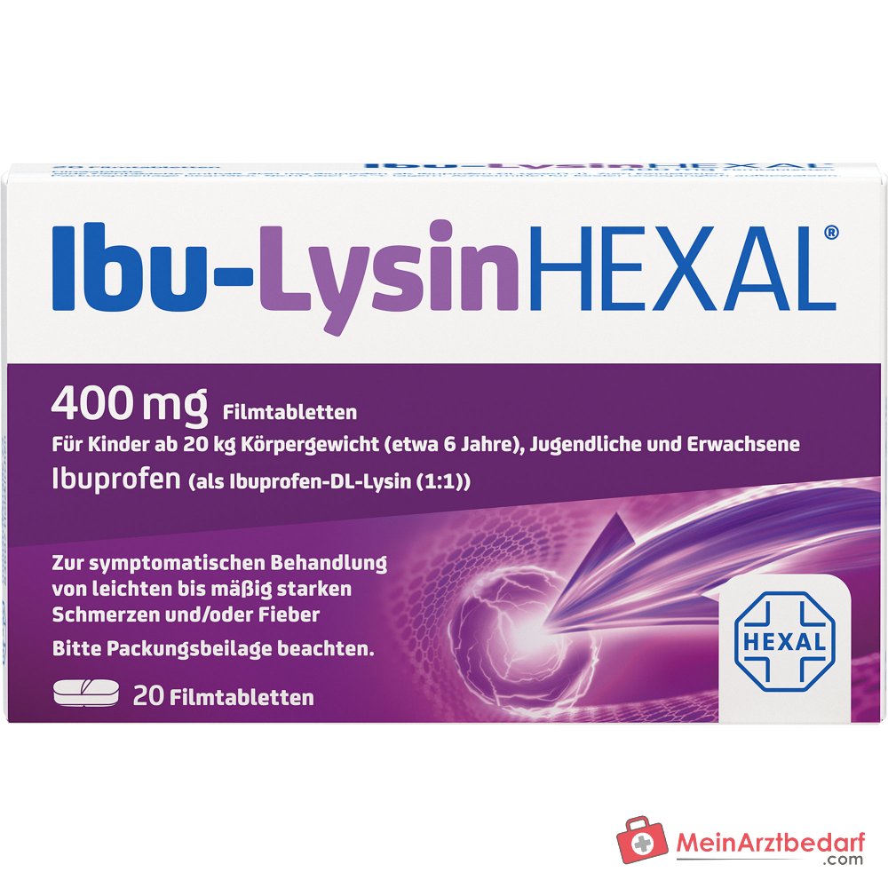 HEXAL Ibu-Lysin Ibuprofeno Lisinato Comprimidos
