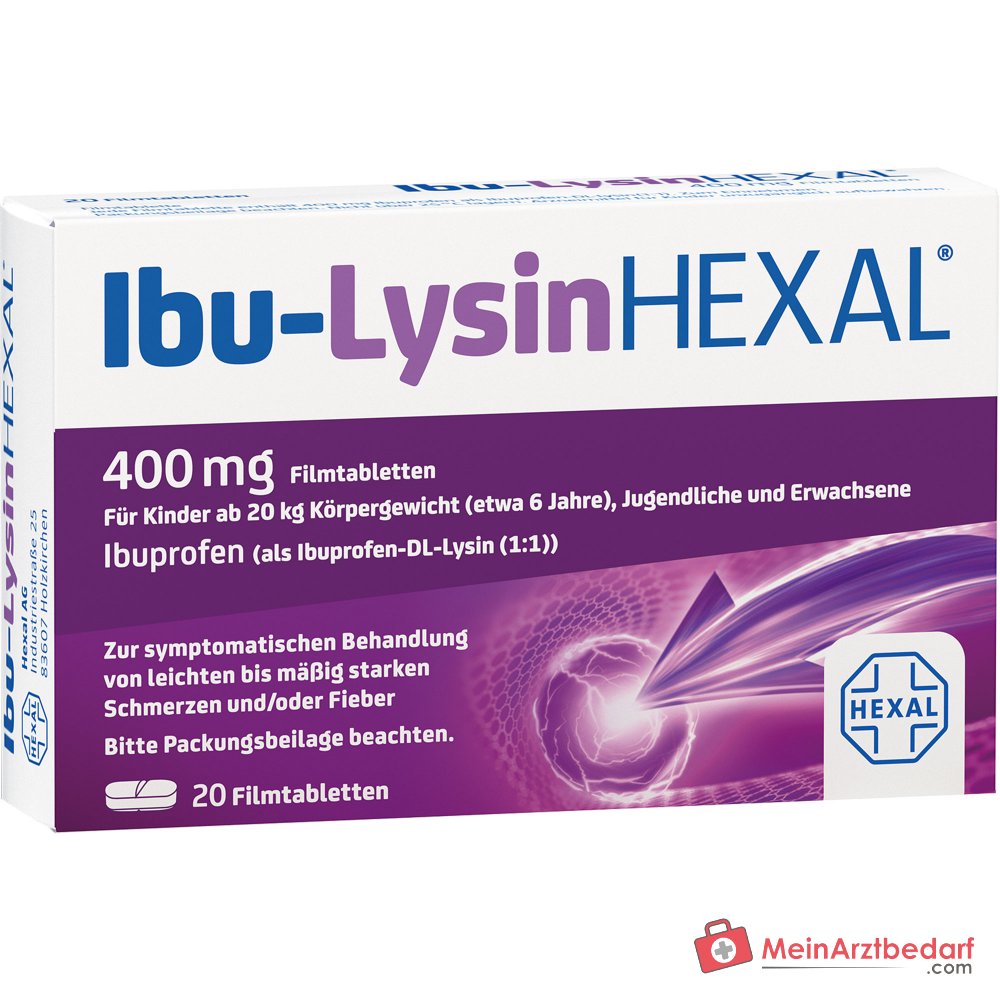 HEXAL Ibu-Lysin Ibuprofeno Lisinato Comprimidos