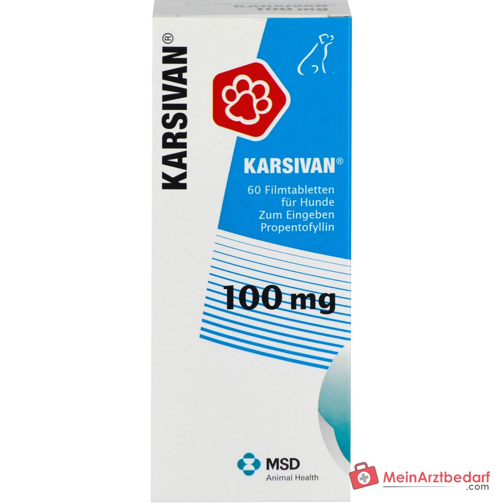 Karsivan 100 vet Propentofyllin 100 mg Tabletten 60 Stück