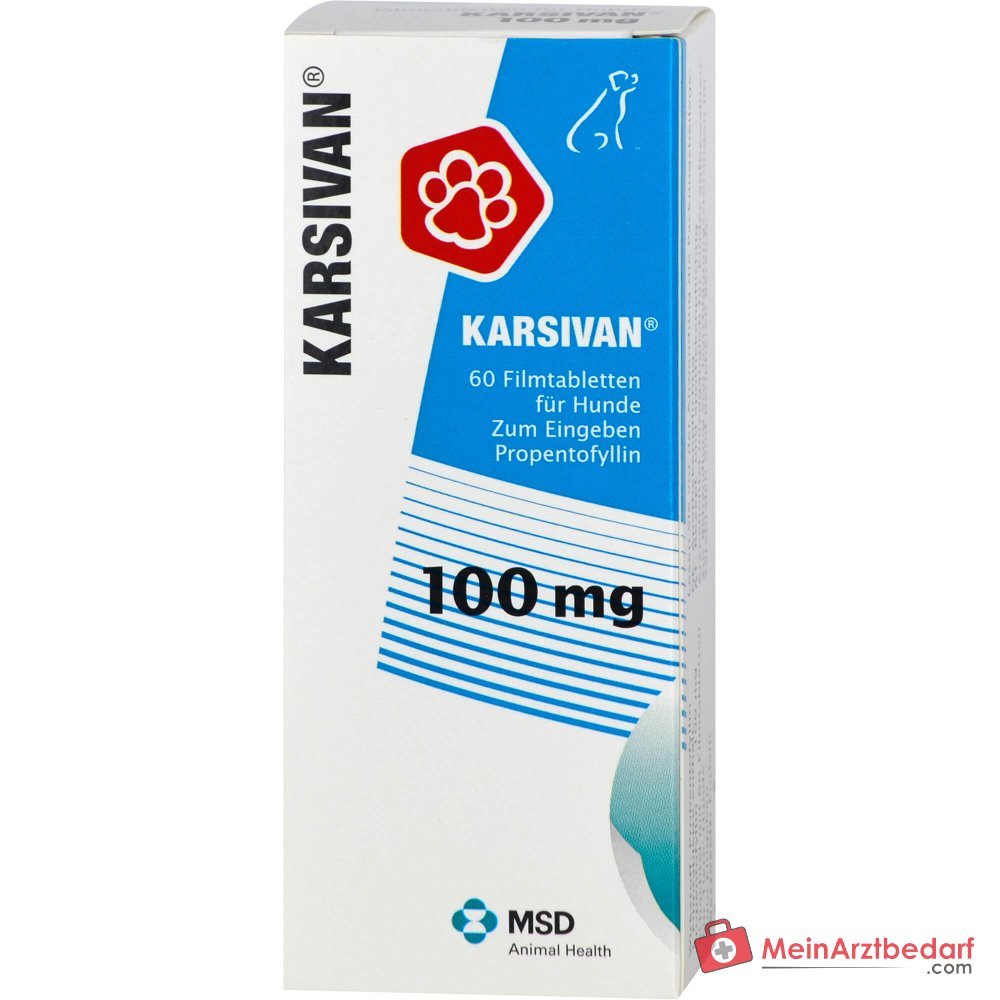 Karsivan 100 vet Propentofyllin 100 mg Tabletten 60 Stück