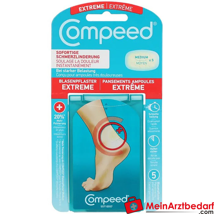 Compeed® Pansement Ampoule Extrême Moyen, 5 pièces