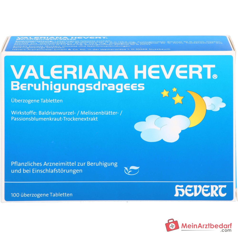 Hevert Valeriana Beruhigungsdragees überzogene Tabletten, 100 Stück