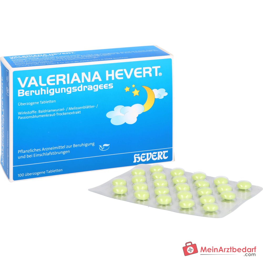 Hevert Valeriana Beruhigungsdragees überzogene Tabletten, 100 Stück