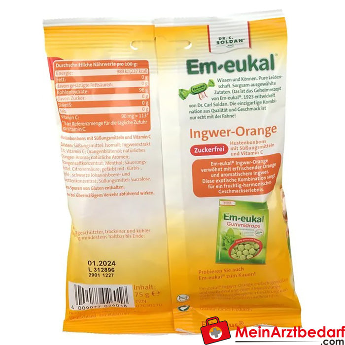 Em-eukal® Gengibre-Laranja, 75g