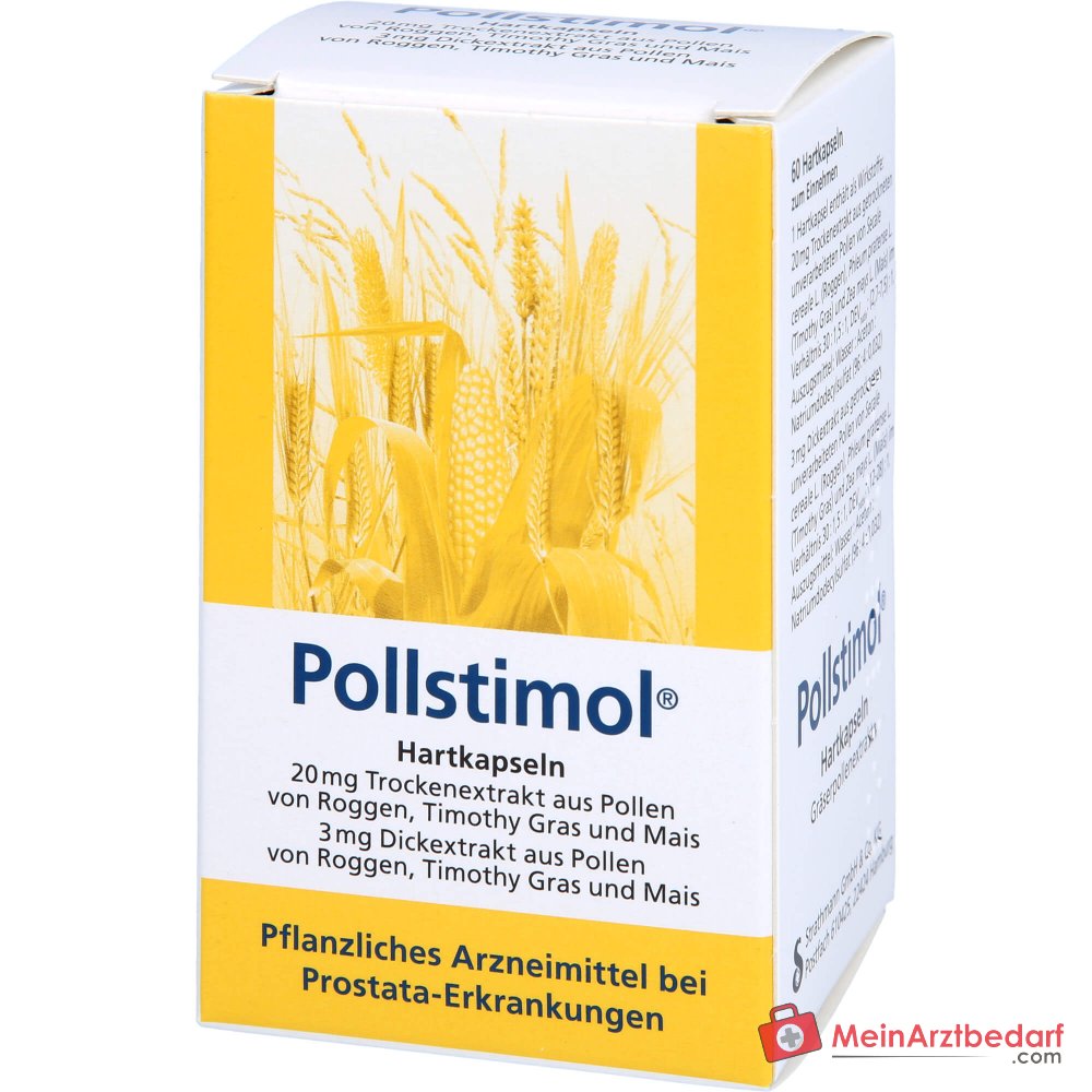 Pollstimol, gélules dures, 23 mg de mélange d'extraits de pollen de graminées, 60 pcs.