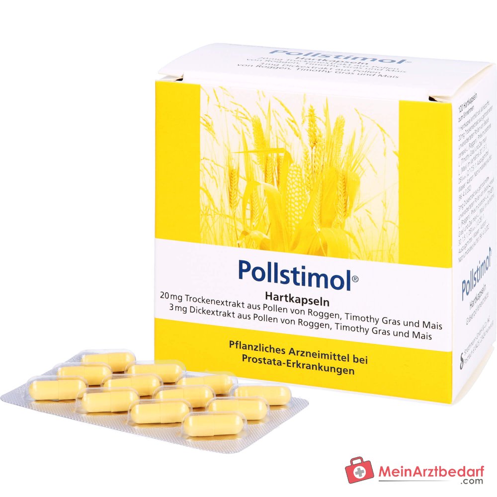 Pollstimol, gélules dures, 23 mg de mélange d'extraits de pollen de graminées, 60 pcs.