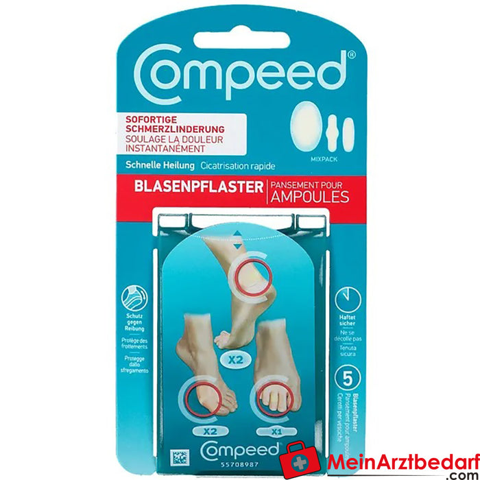 Compeed® 水疱贴混合装，5 件。