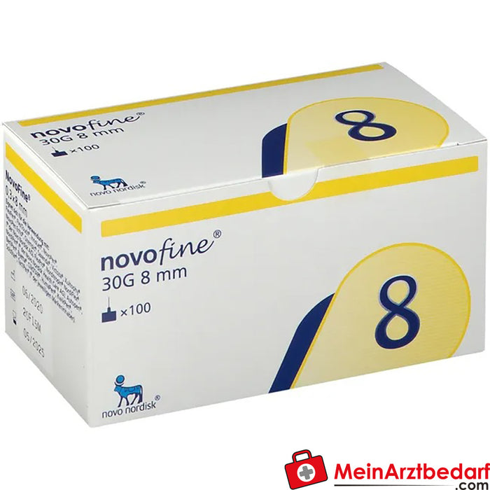 Agujas de inyección NovoFine® 8mm 30g TW, 100 uds.