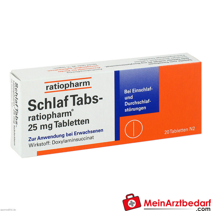 Tabacs du sommeil Tratiopharm 25 mg